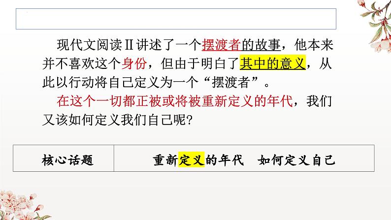 2024届高考语文复习：与阅读关联的读写性作文审题（以合肥一模、安静一下不被打扰、这就是中国为例）课件第4页