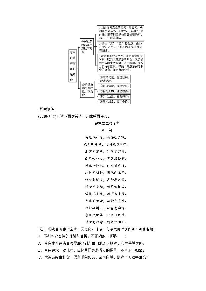 考点19 鉴赏古代诗歌的形象-备战高考语文一轮复习（新高考专用）专项讲解练习03