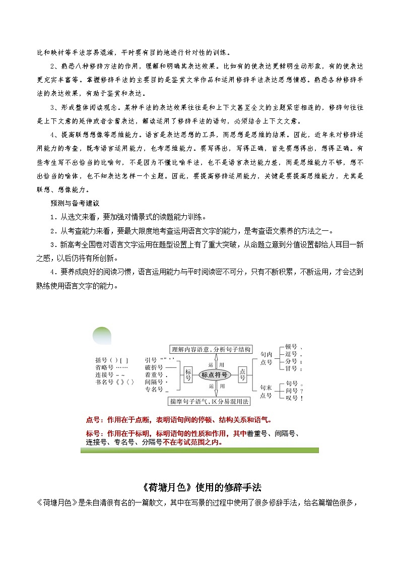 2024年高考语文一轮复习讲练测(新教材新高考)第03讲修辞手法和标点符号(讲义)(原卷版+解析)02