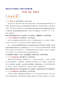 考向08选用变换句式-备战2023年高考语文一轮复习考点微专题(新高考地区专用)(原卷版+解析)