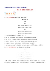 考向29诗歌鉴赏之表达技巧-备战2023年高考语文一轮复习考点微专题(新高考地区专用)(原卷版+解析)