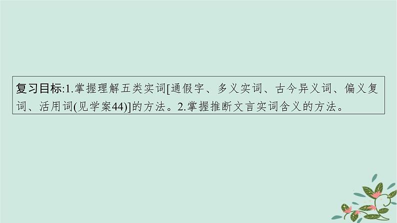 备战2025届新高考语文一轮总复习第3部分古代诗文阅读复习任务群5文言文阅读任务1理解常见文言实词含文化常识课件第4页