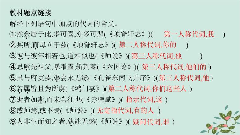 备战2025届新高考语文一轮总复习第3部分古代诗文阅读复习任务群5文言文阅读任务2掌握常见文言虚词的意义和用法课件07