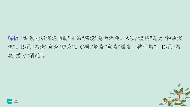 备战2025届新高考语文一轮总复习第4部分语言文字运用复习任务群8语言积累梳理与探究运用练案67正确理解和使用现代汉语实词虚词课件第3页