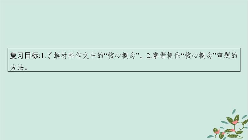 备战2025届新高考语文一轮总复习第5部分写作复习任务群9高考作文写作指导与训练任务1抓住核心概念准确审题立意课件第4页