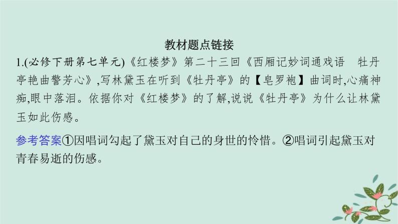 备战2025届新高考语文一轮总复习第6部分整本书阅读及文化生活复习任务群10整本书阅读及文化生活任务2红楼梦整本书阅读课件06