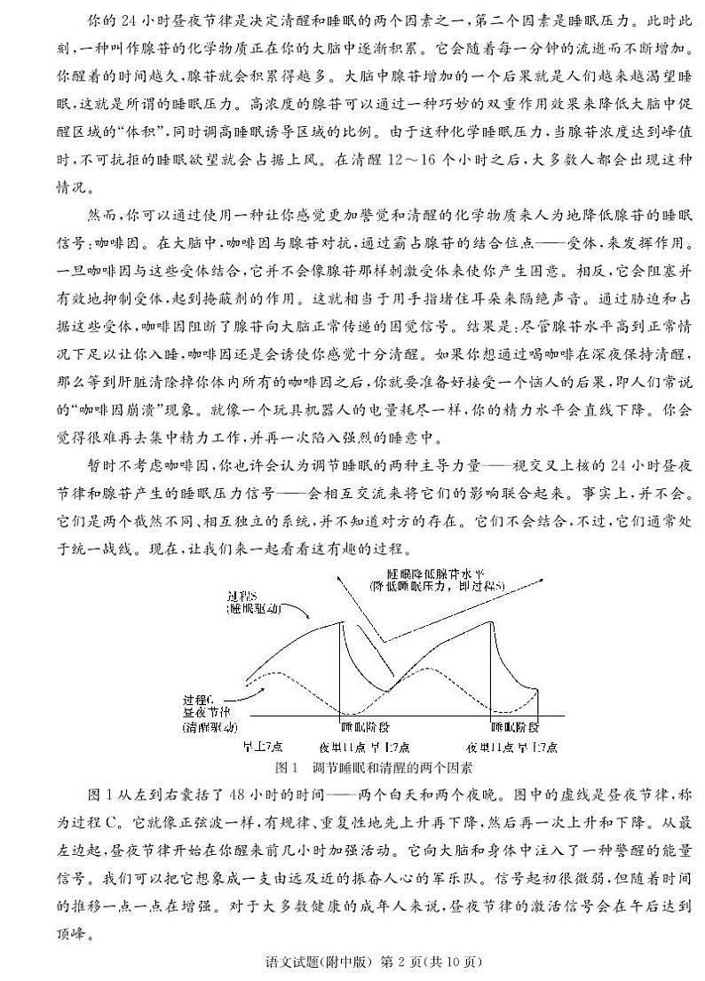 2024届湖南省长沙市湖南师范大学附属中学高三第一次模拟考试语文试题第2页