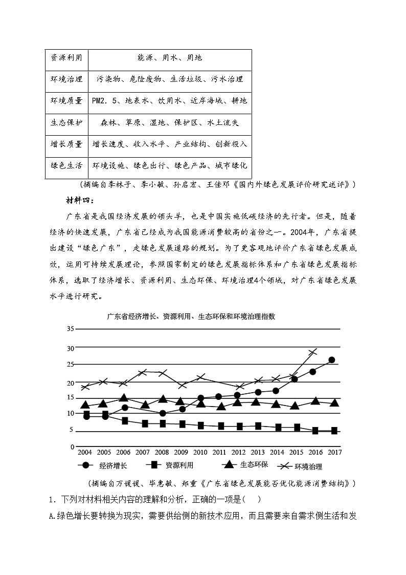 四川省仁寿第一中学校北校区2022-2023学年高一下学期期中语文试卷(含答案)03