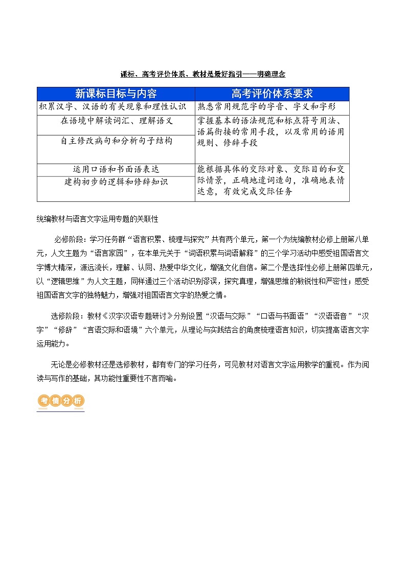 专题26 语言的表达效果类新题型（讲义）-2024年高考语文二轮复习讲义（新教材新高考）02