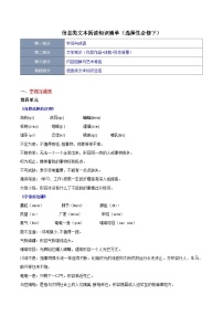 【期中复习】2023-2024学年（统编版选择性必修下册）高二语文下册期中专题01 信息类文本阅读（知识清单）