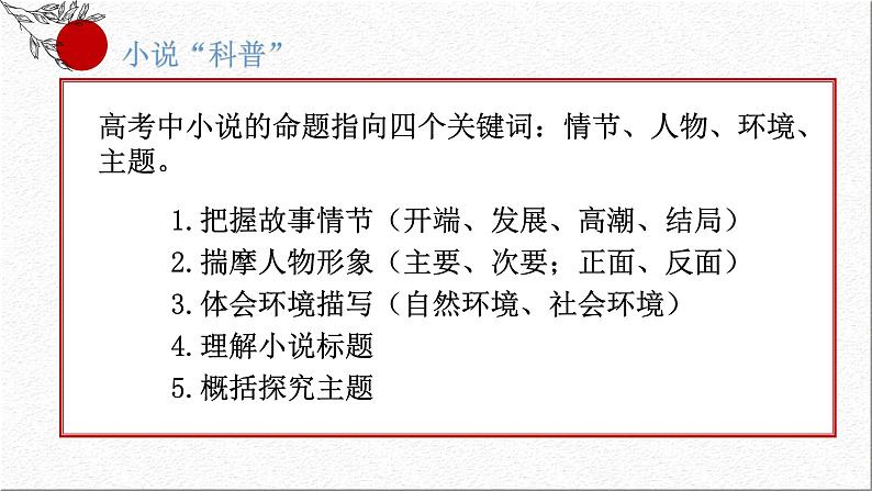 文学类文本阅读之小说知识梳理——以《祝福》为例（考点讲解）-2022-2023学年高一语文下学期期末备考讲练测（统编版必修下册课件PPT04