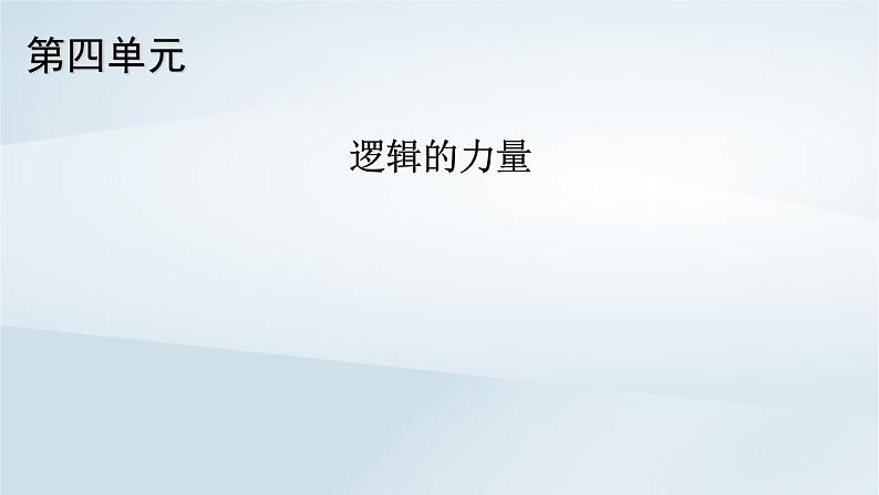 2024春新教材高中语文第4单元逻辑的力量课件（部编版选择性必修上册）第1页