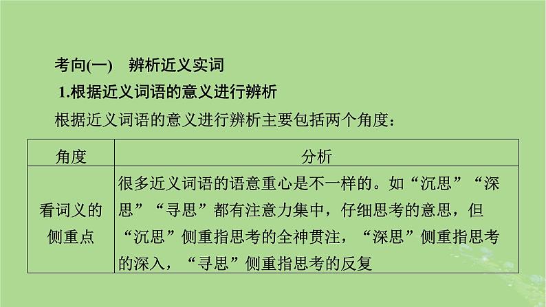 2025版高考语文一轮总复习复习任务群4语言文字运用专题8语言文字运用分点突破1正确使用词语第1课时正确使用实词虚词课件04