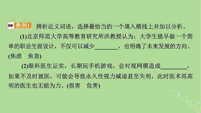 2025版高考语文一轮总复习复习任务群4语言文字运用专题8语言文字运用分点突破1正确使用词语第1课时正确使用实词虚词课件06