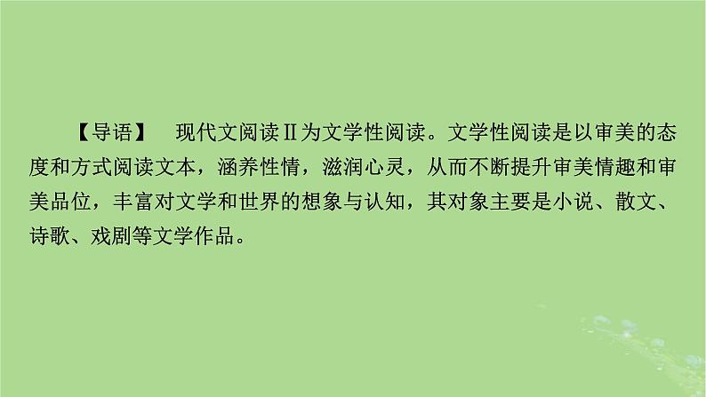 2025版高考语文一轮总复习复习任务群2文学性阅读专题3小说类文本阅读整体阅读指导课件02