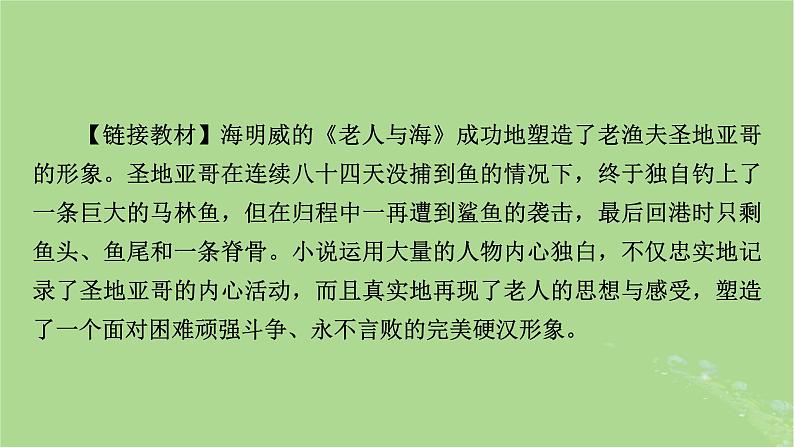 2025版高考语文一轮总复习复习任务群2文学性阅读专题3小说类文本阅读分点突破3分析人物形象课件03