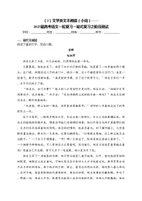 （2）文学类文本阅读（小说）——2025届高考语文一轮复习一站式复习之阶段测试(含答案)