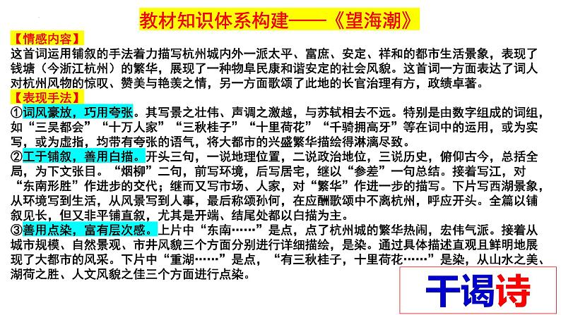 2024届高三干谒投赠诗专题复习课件PPT第7页