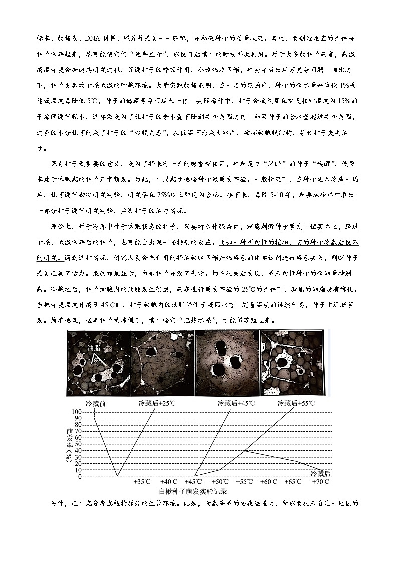2024届海南省海南中学高三第一次模拟语文试题（原卷版）第2页