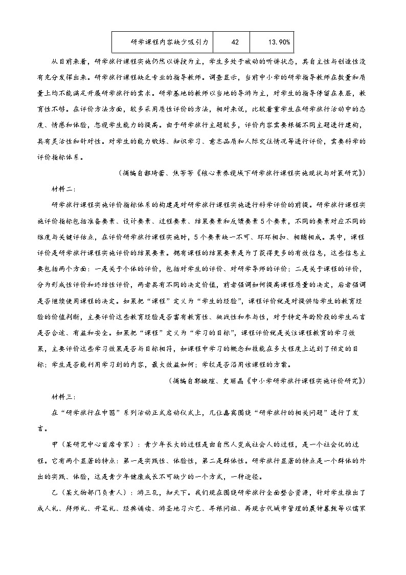 四川省成都大学附属中学高三二模语文试题（原卷版+解析版）02