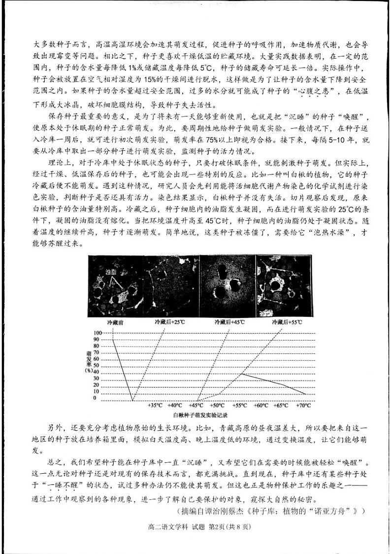 2024杭州浙里特色联盟高二下学期期中考试语文PDF版含解析02