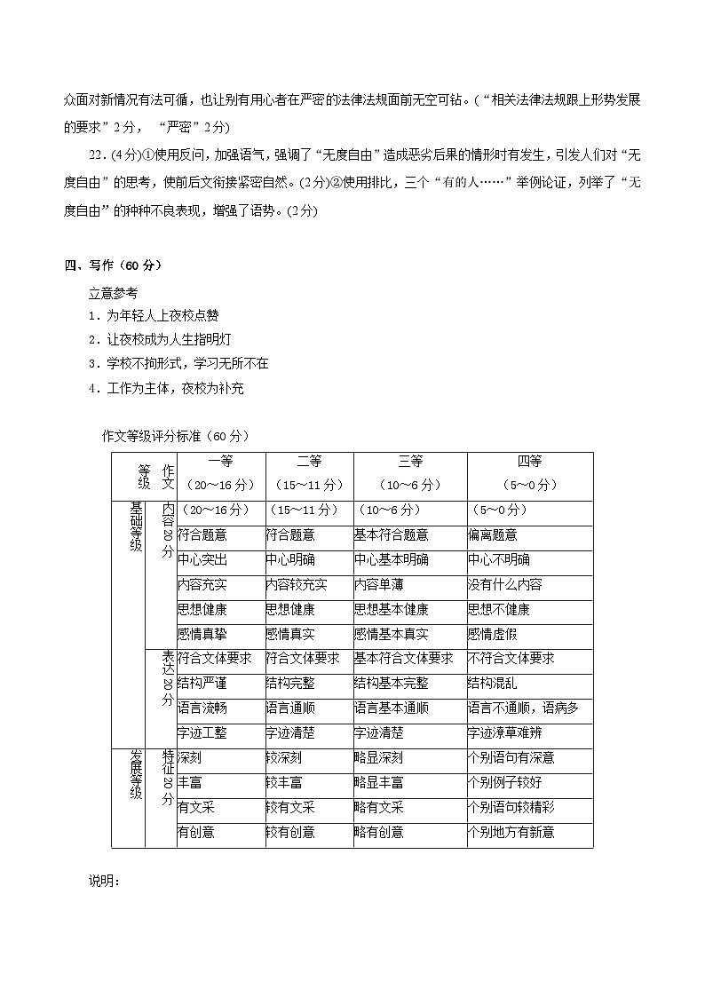 黄金卷02-【赢在高考·黄金8卷】备战2024年高考语文模拟卷（新高考Ⅱ卷专用）（参考答案）第3页