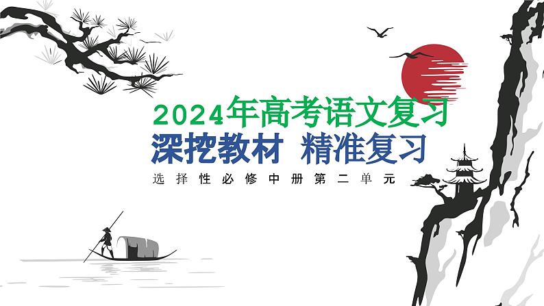 2024高考语文复习深挖教材教考链接选修中册第二单元课件第1页