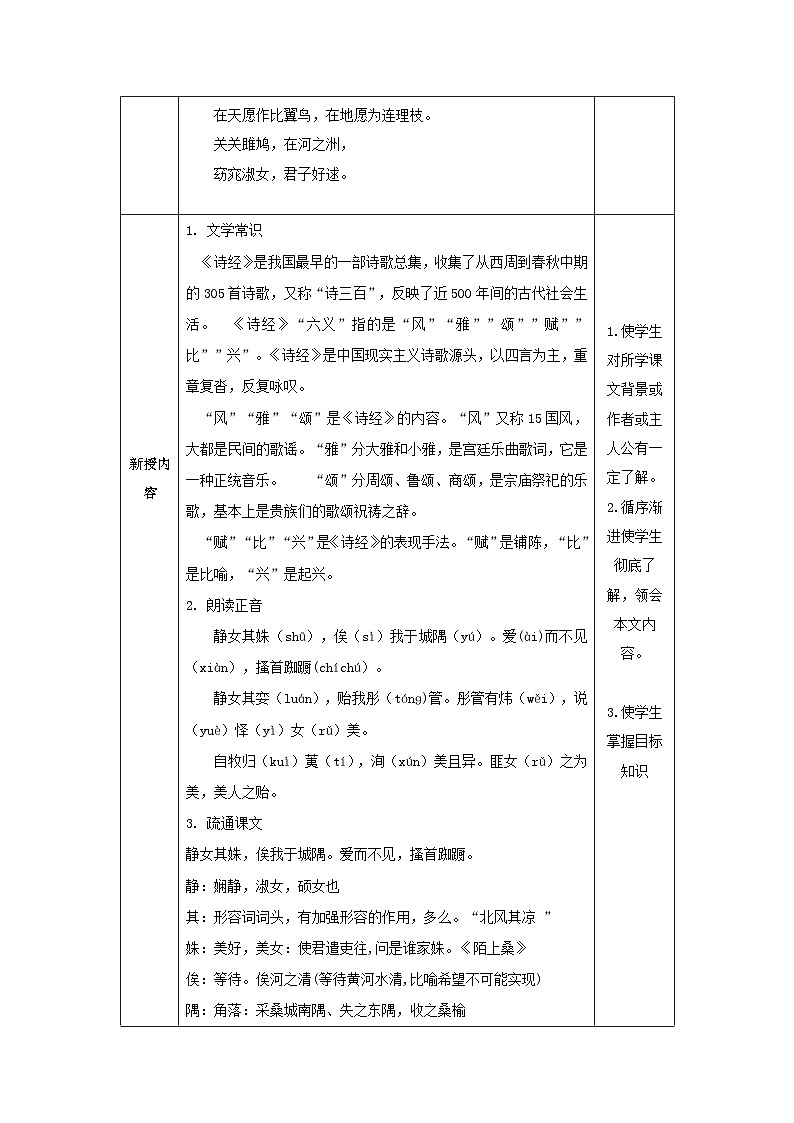 统编版高中语文必修--古诗词诵读《静女》教案02