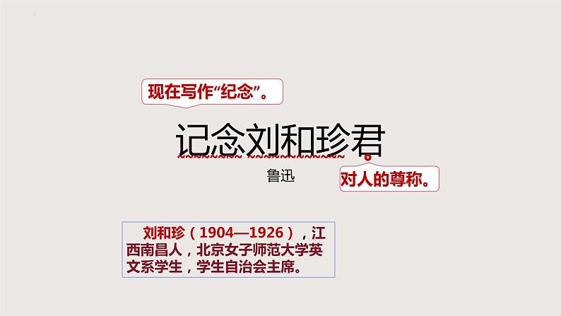 6.1《记念刘和珍君》课件+2023-2024学年统编版高中语文选择性必修中册第2页