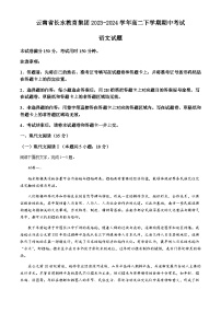 云南省长水教育集团2023-2024学年高二下学期期中考试语文试题（含答案）