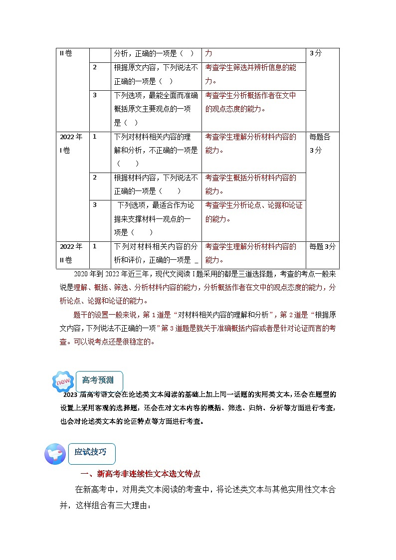语文（一）-2023年高考考前20天终极冲刺攻略03