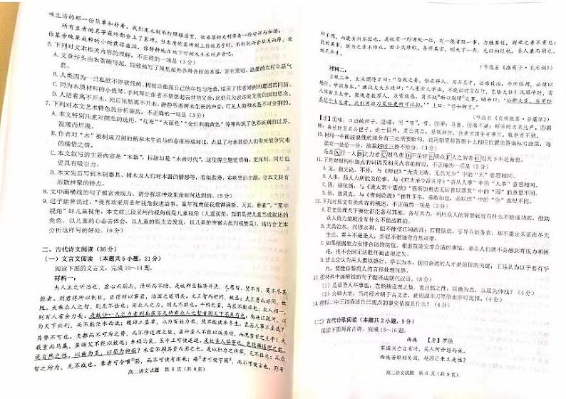 语文-河南省驻马店环际大联考“逐梦计划”2023-2024学年高二下期中试题03