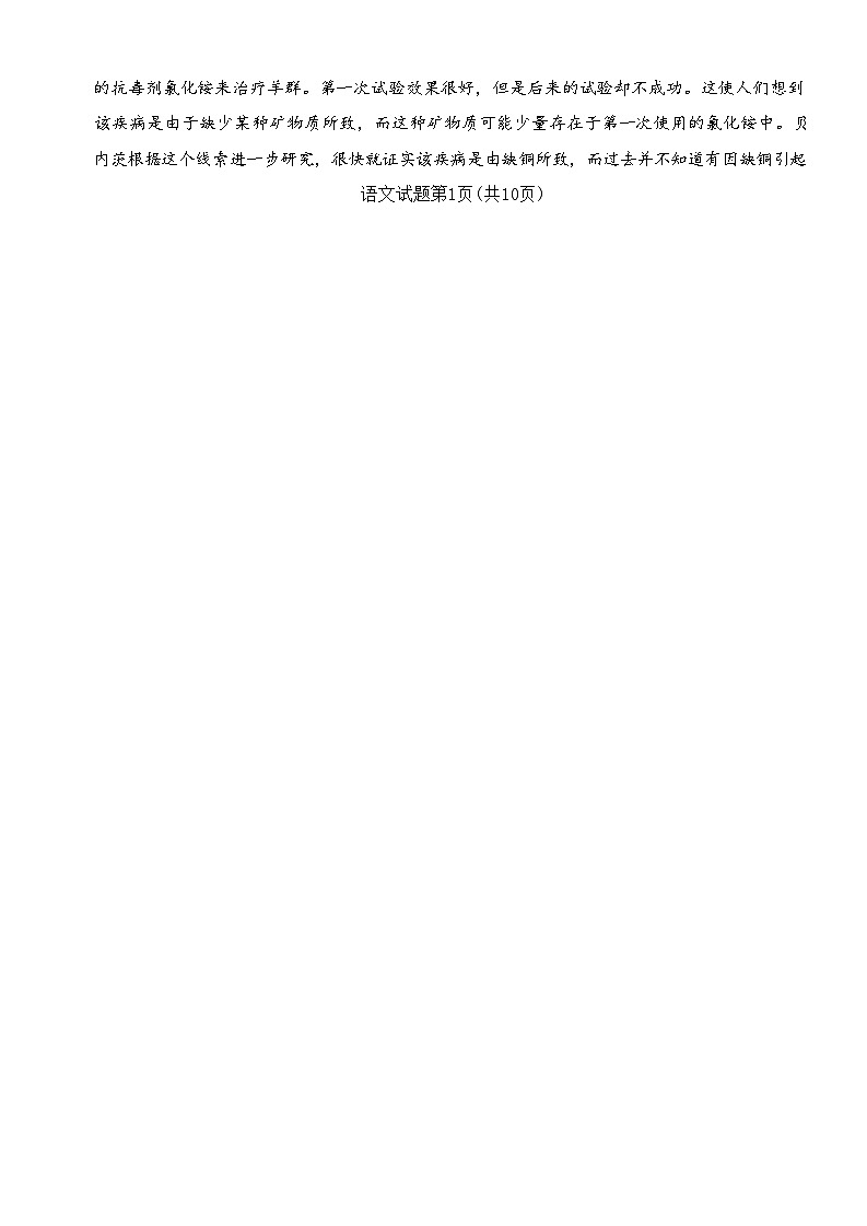 湖南省炎德2024届高三下学期5月高考考前仿真联考二语文试题02