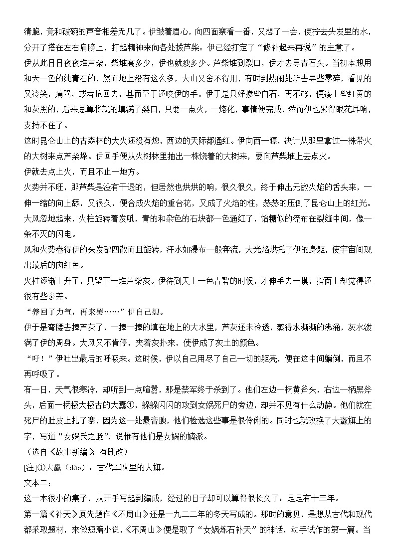 2024年高考语文阅读之鲁迅小说专练（解析版）第3页