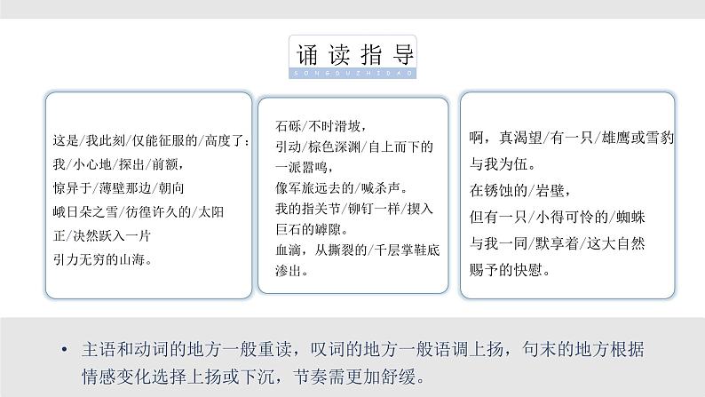 《立在地球边上放号》《峨日朵雪峰之侧》课件1第4页