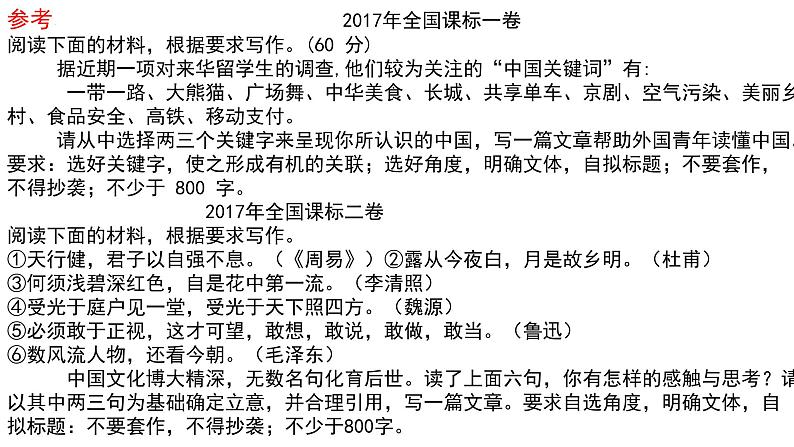 2024届高考语文复习：名言警句的启迪作用 考场作文讲评 课件第3页