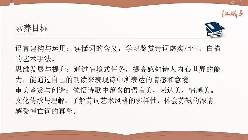 人教版高中语文选择性必修上古诗诵读《江城子》 课件（教案）06