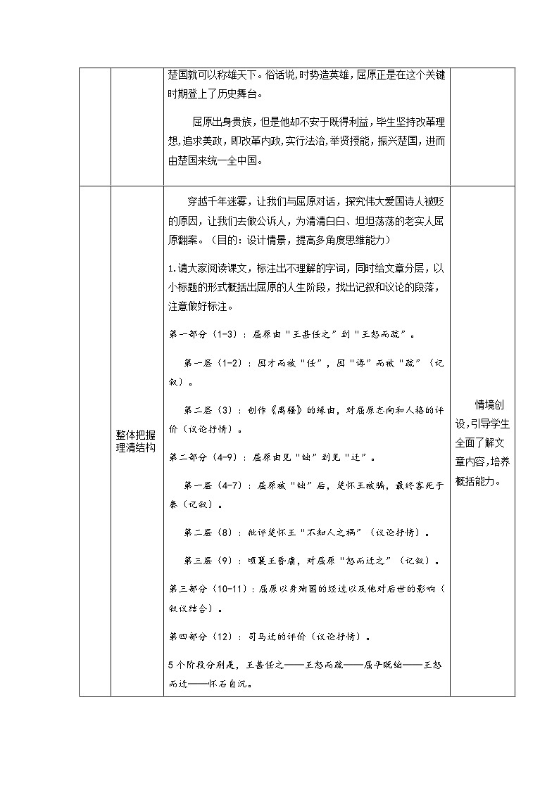 选必中3.1_《屈原列传》教案_人教版语文课件_【课件研究所·自营系列】第3页