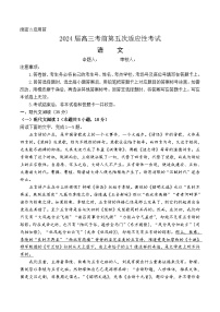 2024届河南省信阳市新县高级中学高三考前第五次适应性考试语文试题