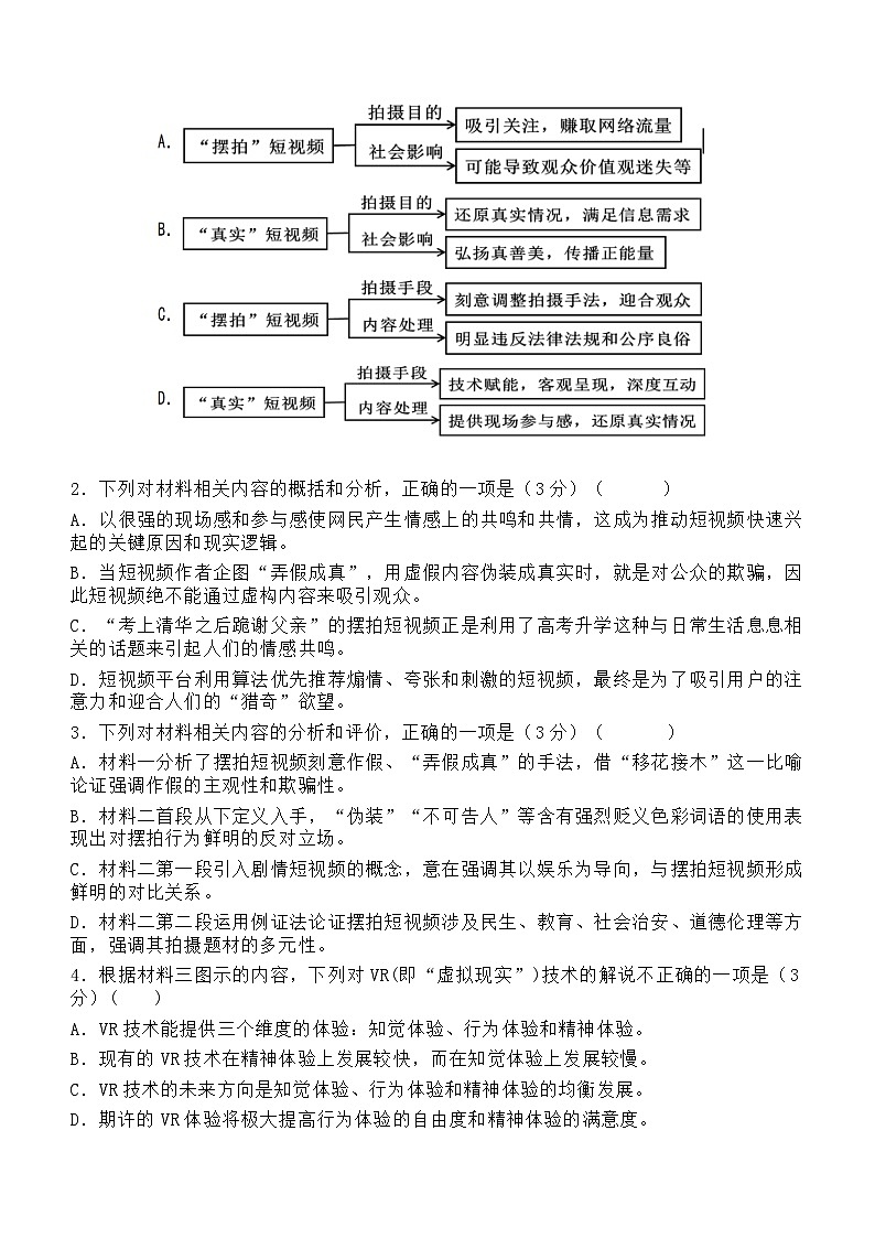 黑龙江省哈尔滨市松雷中学校2023-2024学年高二下学期第二次月考语文试题（含答案）03