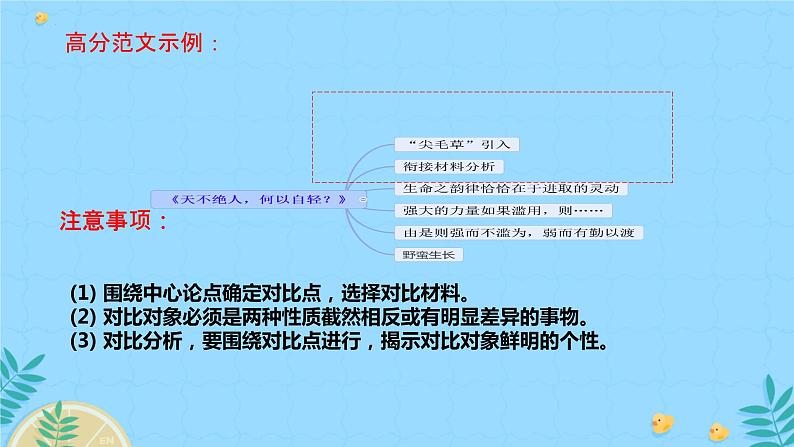 2024届高考语文复习：满分作文赏析 课件07