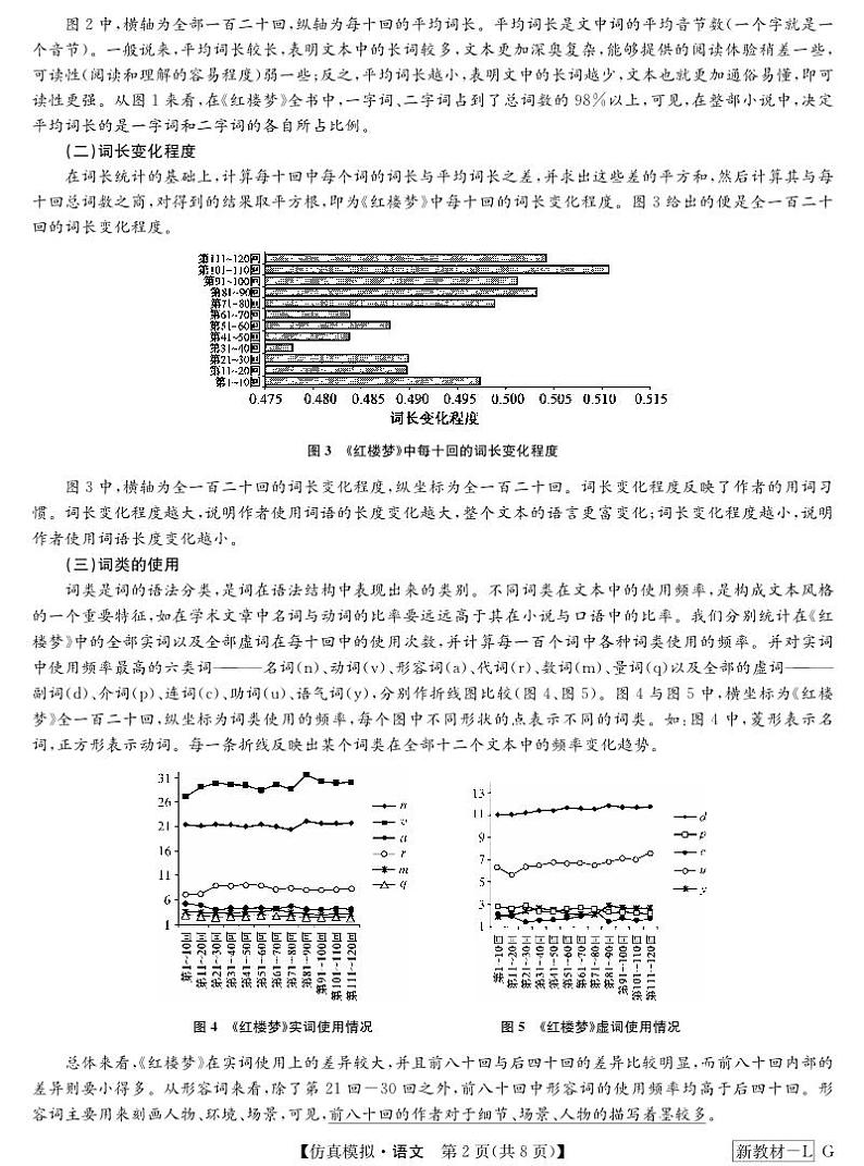 2024届九师联盟高三下学期5月语文仿真模拟试题及答案02
