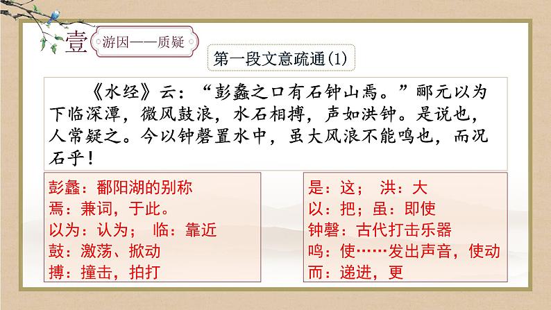 12.《石钟山记》课件+2023-2024学年统编版高中语文选择性必修下册第7页