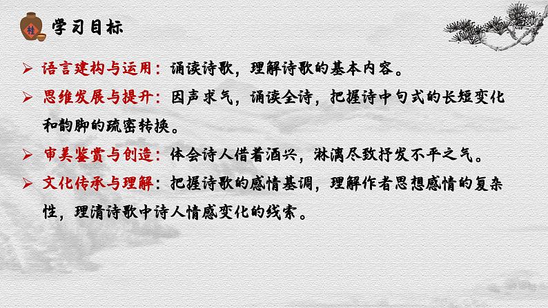 人教版高中语文选修上 古诗词诵读《将进酒》课件第3页