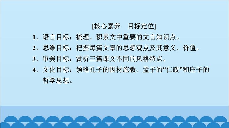 统编版高中语文必修下册 1 子路、曾皙、冉有、公西华侍坐 齐桓晋文之事 庖丁解牛课件03