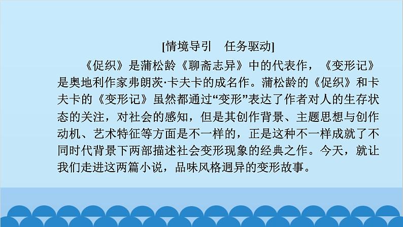 统编版高中语文必修下册 14 促织 变形记(节选)课件03