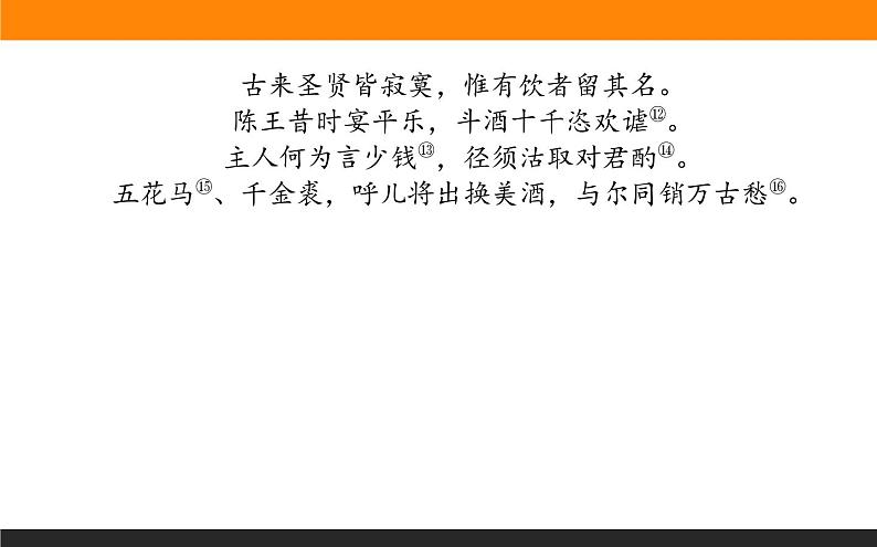 高中语文选择性必修上课件将 进 酒第3页