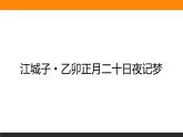 高中语文选择性必修上课件江城子·乙卯正月二十日夜记梦