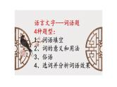 2024届高考专题复习：语言文字运用之 词语  4种题型课件PPT
