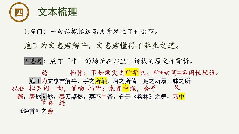 1.3《庖丁解牛》课件-2023-2024学年高一下学期语文大单元教学同步备课课件（统编版必修下册）08